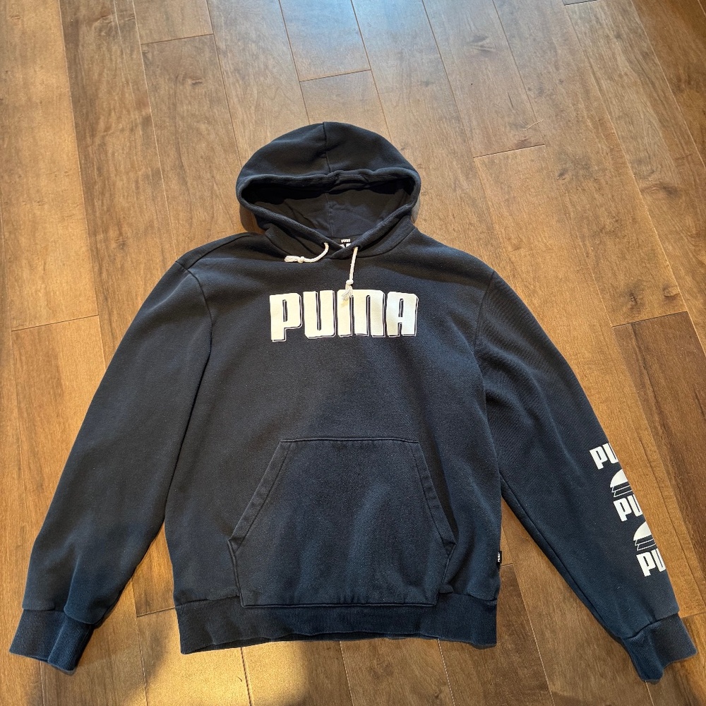 Black Puma Hoodie Size Medium Men